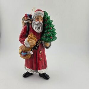 Vintage Santa Claus Christmas Ornament Figurine Tree Holiday Decoration